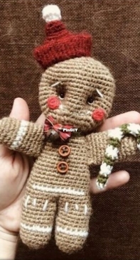 Straw Animals - Julia/Juliya Ustimenko - Gingerbread Man - Russian