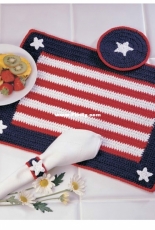 Red Heart - Marilyn Coleman -  LW2699  Americana Place Setting - Free