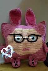 Rabbit Ralphie Raglow - Luvable Knots - Louise Jones