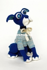InspiredCrochetToys -  Meditative Dog Butler - English