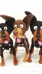 Crochet Mini Pets - Olga Kovaleva - Doberman