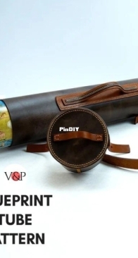 Vasile and Pavel - Leather Storage Tube - For Documents and Artwork - V&P Leather Artisans