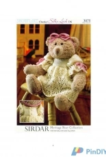 Sirdar Snowflake Chunky DK-3075-Bella, the Heritage Bear Collection by Alan Dart