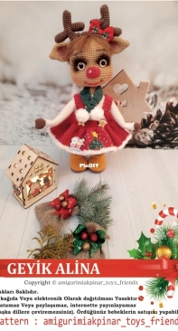 Amigurumiakpinar toys friends - Elif Akpınar - GEYIK ALINA - Turkish