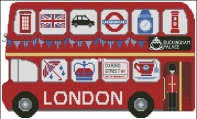 All Aboard - London Bus by Durene Jones from Cross Stitch Gold 112 XSD