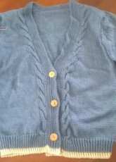 Blue cardigan
