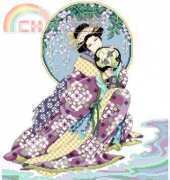 Oriental Beauty by Joan Elliott from Cross Stitcher UK 118 PCS