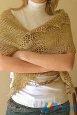 Comet tail Shawl by Tanya Gobruseva-Free