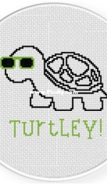 Daily Cross Stitch - Turtley Turtle