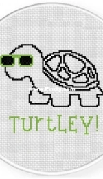Daily Cross Stitch - Turtley Turtle