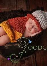 Calleighs Clips-Elisabeth Spivey-Cuddle Critter Cape Set-Candy Corn