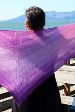 Black Trillium Fibres-Binx Gradient Shawl by Melanie Dilworth-Free