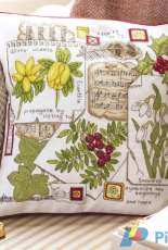 Floral Cushion Collage from The World of Cross Stitching TWOCS 235