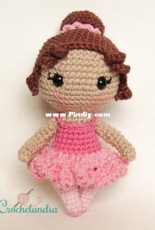 Crochelandia - Rose Nogueira - Aninha the ballerina - Portuguese