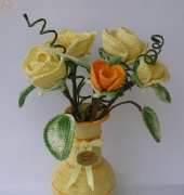 Jar with roses