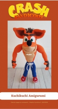 Kuchikuchi Amigurumi - Carolina Gimenez - Crash - Spanish