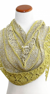 Lemonzest shawl by Petra Breakstone
