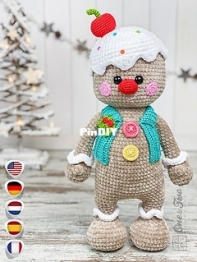 One and Two Company - Carolina Guzman - Glen Sweetie Gingerbread - Glen das suesse Lebkuchen Amigurumi - German