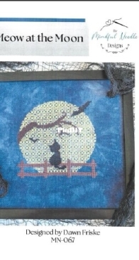 The Mindful Needle - MN-067 - Meow at the Moon by Dawn Friske