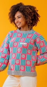 Paintbox Yarns - Bold Block Sweater - Free