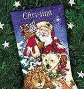 Dimensions - The Gold Collection 8566 Santas Wildlife Stocking