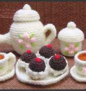 Delicious Crochet - Paola Navarro-  Mini tea set