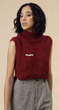 Erika Vest by Letizia De Antoniis - Mamacha - Amano Yarns - Free