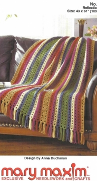 Mary Maxim  - Anna Buchanan - 99549N Reflections Afghan