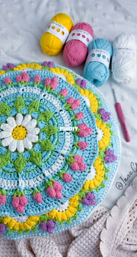 Inas Craft - Inas Fadil Basymeleh - Peace Garden Cushion - English