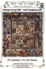 Scraps of my Life Wall Hanging Quilt by Malgorzata J. Jenek