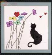 Design Works 2534 - Garden Kitty