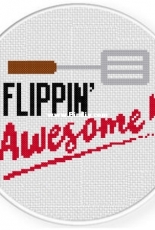 Daily Cross Stitch - Flippin Awesome