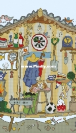 Bothy Threads XCT4 - Cut Thru Garden Shed PCS