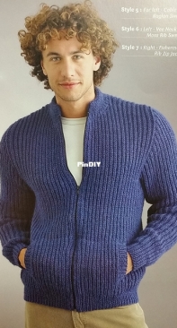 Fishermans Rib Zip Jacket by Patons Australia