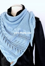 204 Luni Triangular Scarf - WoolAffair - German