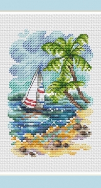 Sailboat- Summer by Elena Lartsova