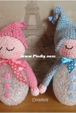 Dollebol - Dolly Van Der Laan - Sleeping doll for LED egg - Dutch - Free