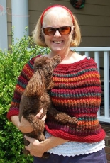 Fibonacci Twist Poncho by Ela Torrente-English-Italian