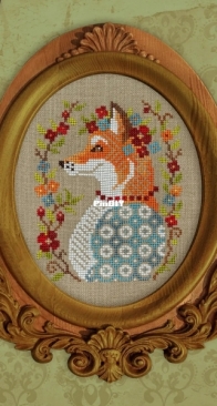 OwlForest Embroidery - The Fox Portrait