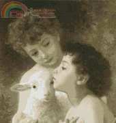 Artecy Cross Stitch - Children with Sheep