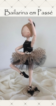 Atelier Magia de Algodao -  Maria Clara Schvambach - Ballerina in Passe - Bailarina em Passé - Portuguese