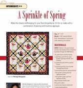 Wendy Sheppard-A Sprinkle of Spring-Free Wall Hanging Quilt Pattern