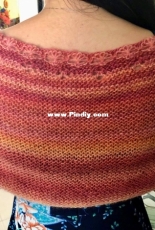Line of Flower Shawl by Yvette Kim