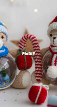 Fable Crochet Toys - Anastasiia - Christmas Bear - Ukranian