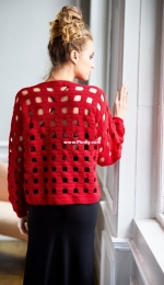 Lion Brand - Teresa Chorzepa - L80380 - Window Crochet Top - Free