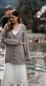 Mandry cardigan by Natalie Pelykh - Adults - Russian