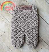 Crochet by Jennifer- Jennifer Dougherty- Diagonal Weave Baby Pants