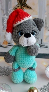 Vikusik toys - Viktoriya Kravchenko - Виктория Кравченко - Bear and Bunny in Pajamas - Мишутка и зайчик в костюмах - Russian