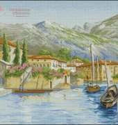 Town on the Water (Village Mountain Sea) from Hafty Polskie Zlota Kolekcja 2 2005 XSD