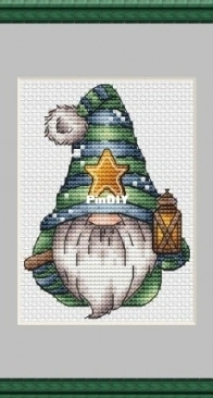 SA-stitch - Gnome With Lantern by Alexandra Zamorina